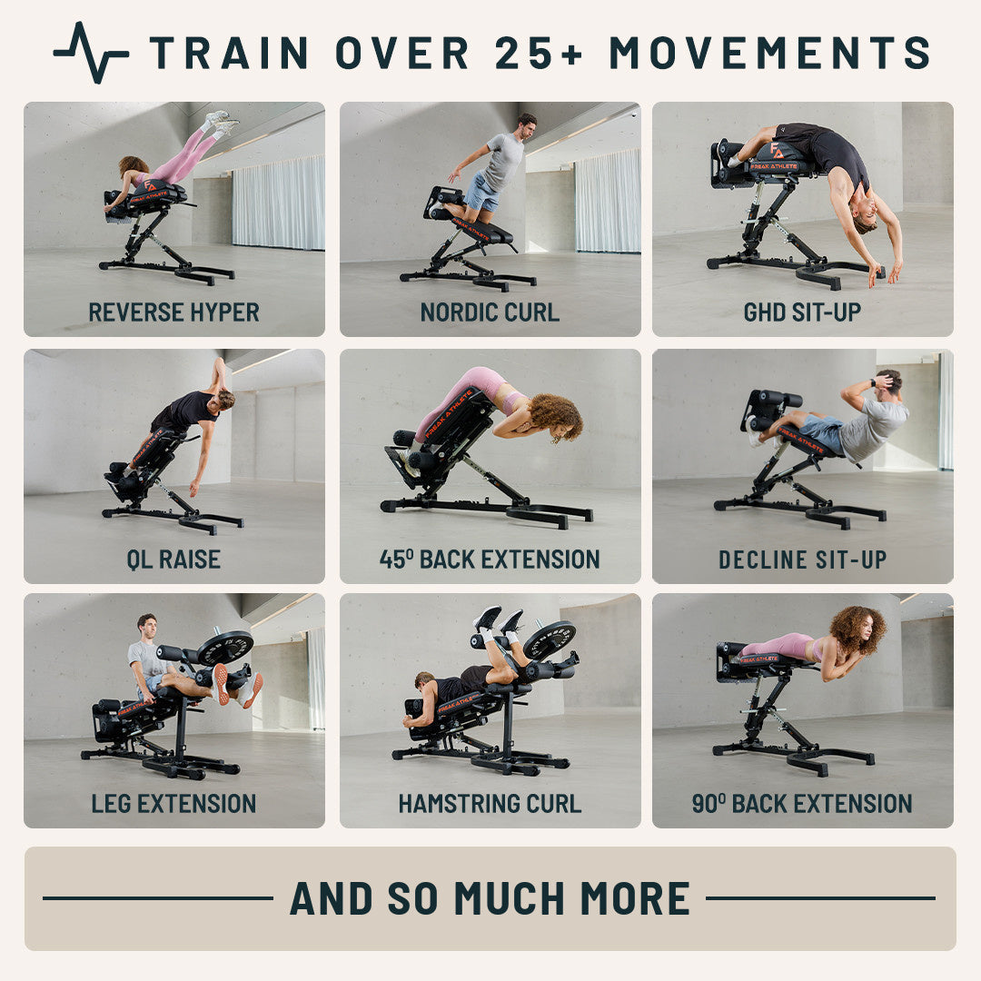 Train over 25+ movements on the Hyper Pro X