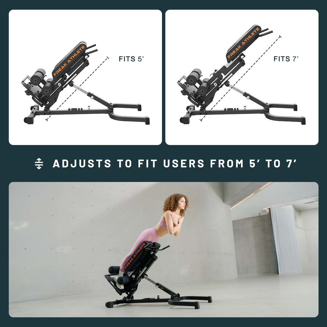 Adjusts to fit users from 5 foot to 7 foot